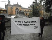 Forby fascistisk organisering! Foto: MM