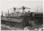 Skipet MS Baghdad, bildet er trolig fra Akers Mek i 1936.