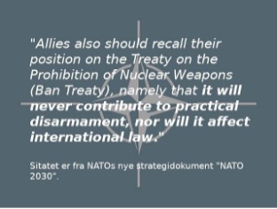 nato disarmament statement