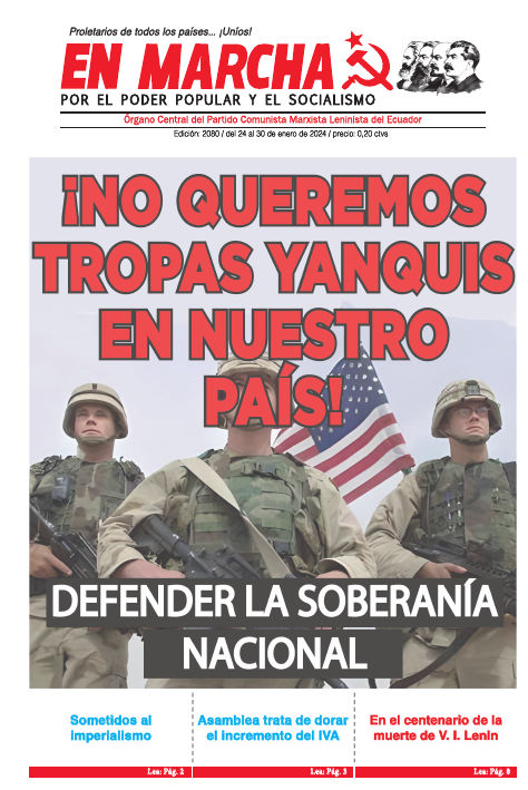 Nei til Yankee-tropper i landet vårt! Forsvars den nasjonale suvereniteten!