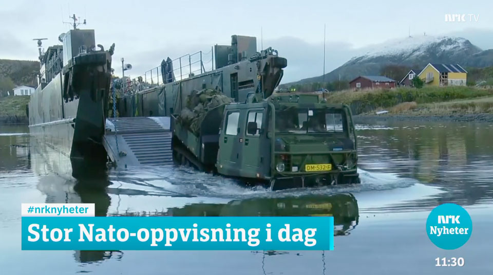 NRK sørget for full reportasje av NATOs «underholdning» på Byneset.