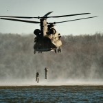 Marinesoldater i aksjon. Illustrasjonsfoto.